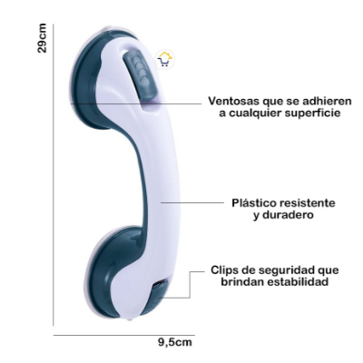 Agarradera con ventosas