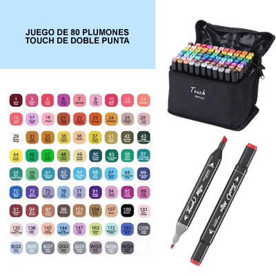 Plumones Touch x 80